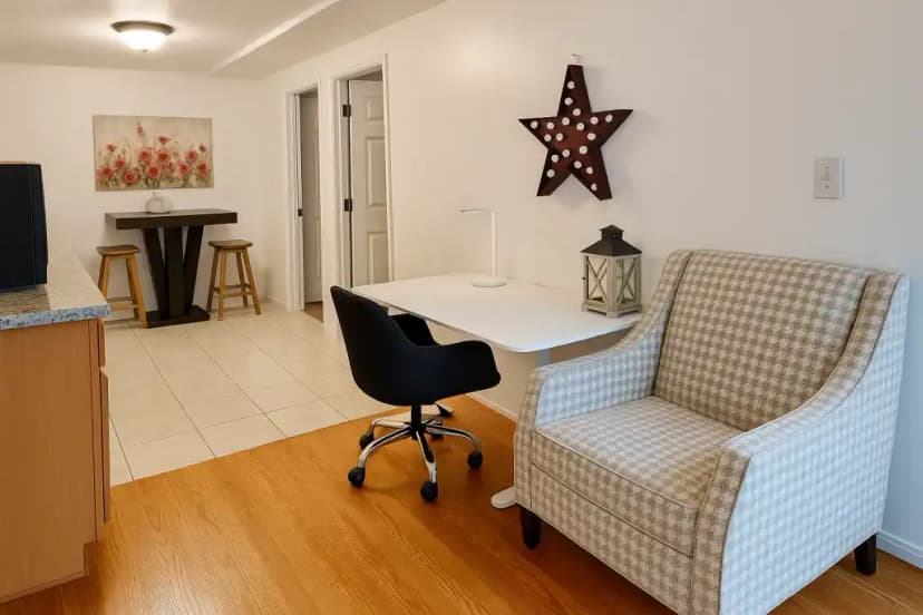 After enhancement - living room